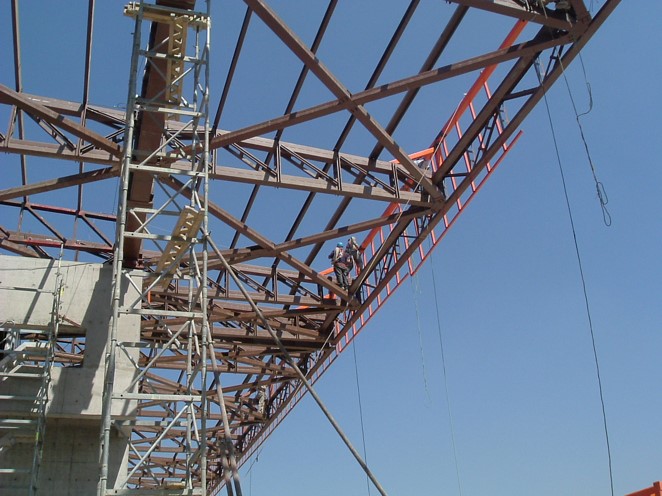 Estructura de techo Centro de Justicia de Santiago